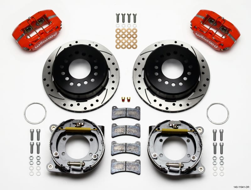 Wilwood — KIT,REAR,DISC/DRUM,AMC,2.60 OFFSET 1PC 11.00,SRP,RED