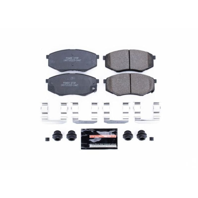 PowerStop — PowerStop - Z23 Daily Driver Carbon-Fiber Ceramic Brake Pads with Hardware Kit