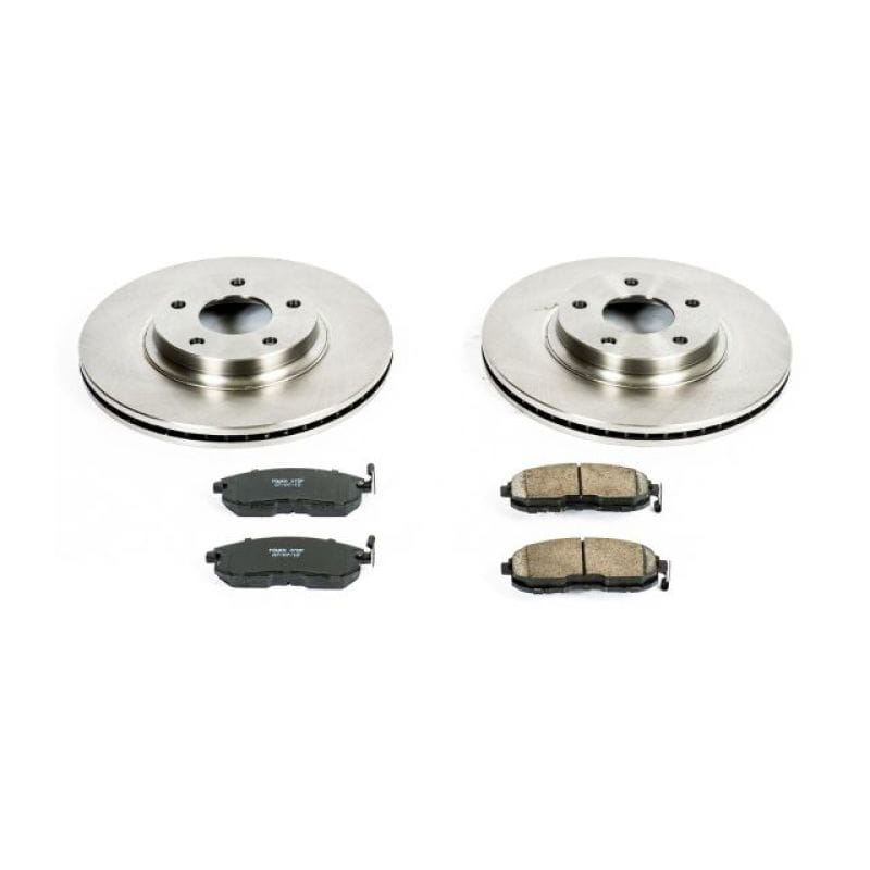 PowerStop — OE Stock Replacement Low-Dust Ceramic Brake Pad and Rotor Kit