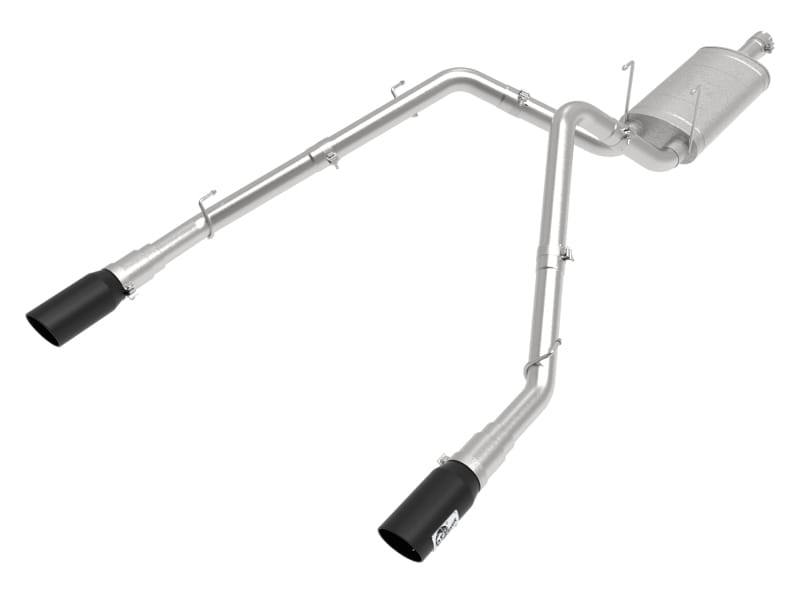 aFe — Apollo GT Series 3 IN 409 Stainless Steel Cat-Back Exhaust System w/ Black Tip