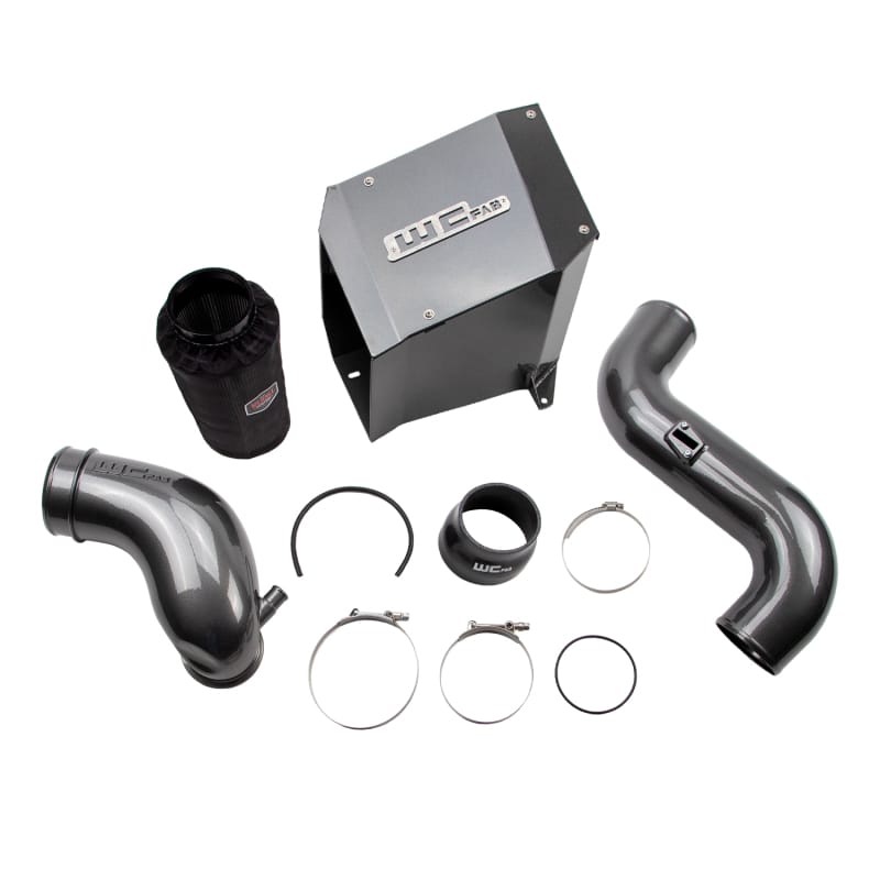 Wehrli — Intake Kit Stage 2, 4in., for 2007.5-2010 Duramax LMM, Gloss Black