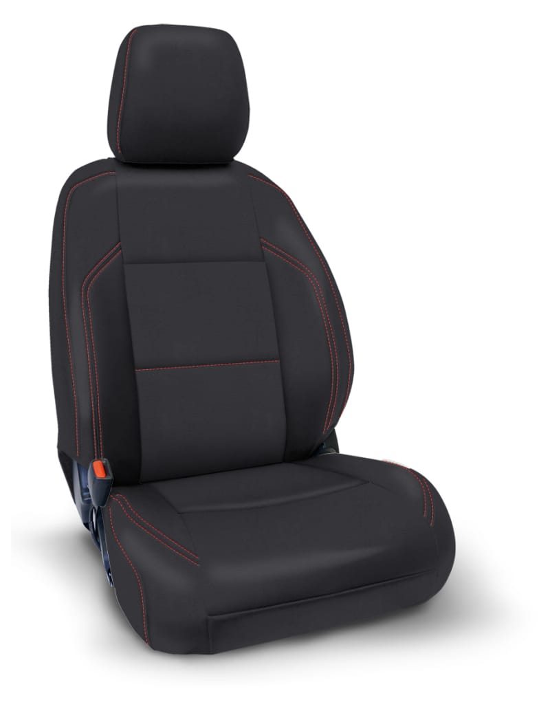 PRP Seats — PRP 2016+ Toyota Tacoma Front Seat Covers (Pair) - Black with Red Stitching
Seat Covers