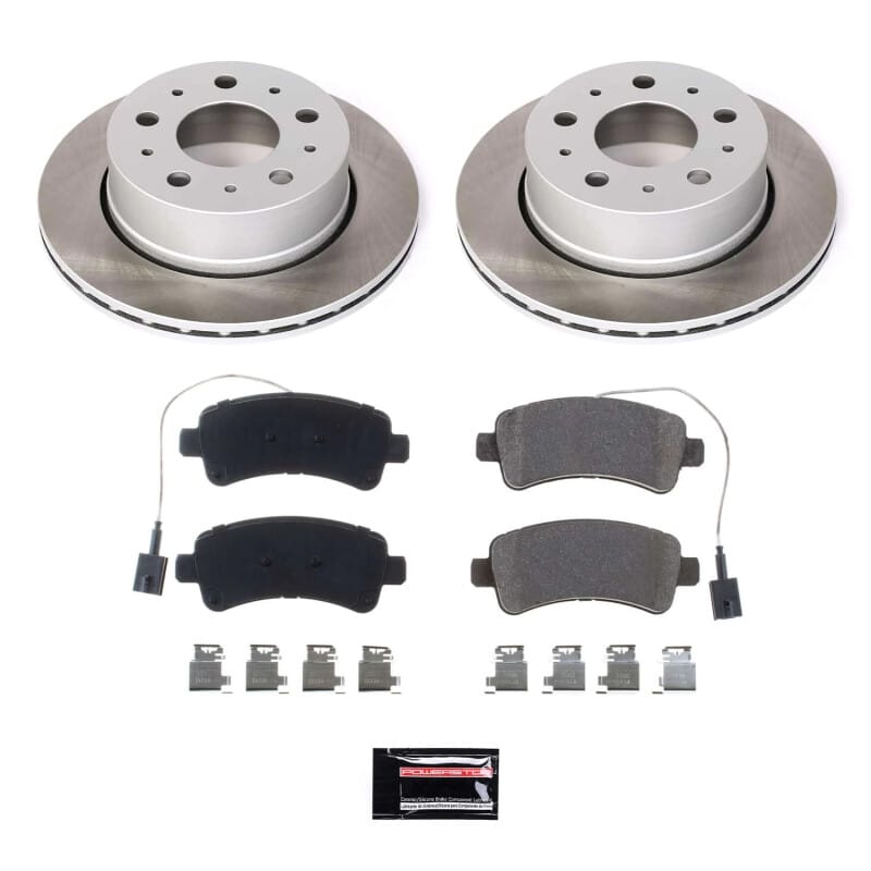 PowerStop — Semi-Coated Rotor and Low-Dust Ceramic Brake Pad Kit