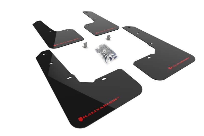 Rally Armor — Black Mud Flap/Red Logo