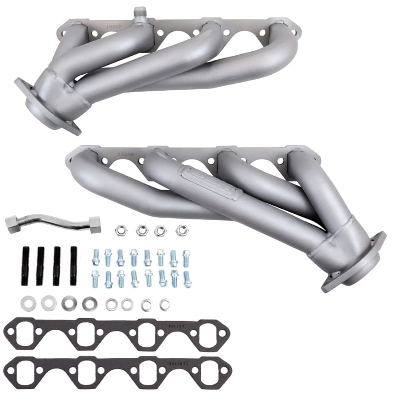 BBK — 1994-1995 MUSTANG 5.0 1-5/8 SHORTY UN EQUAL LENGTH HEADERS (TITANIUM CERAMIC)
Shorty Unequal Length Exhaust Header Kit