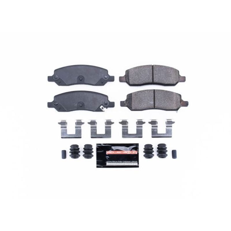PowerStop — PowerStop - Z23 Daily Driver Carbon-Fiber Ceramic Brake Pads with Hardware Kit