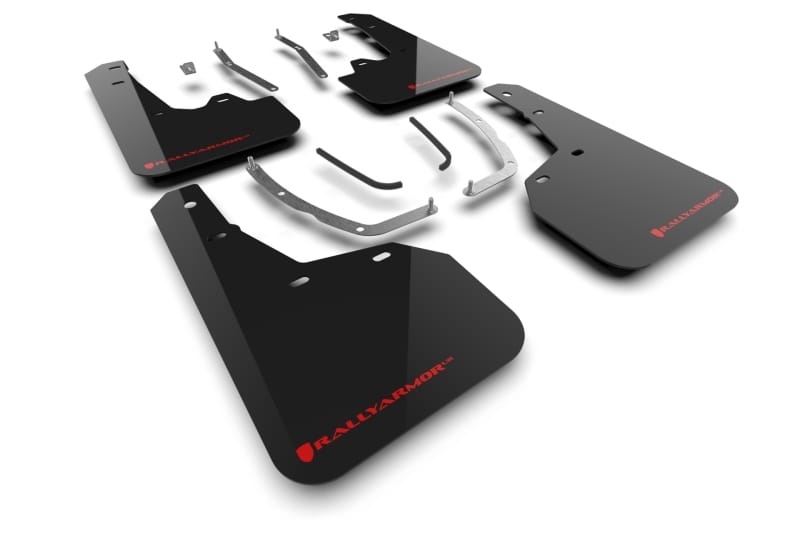 Rally Armor — Black Mud Flap/Red Logo