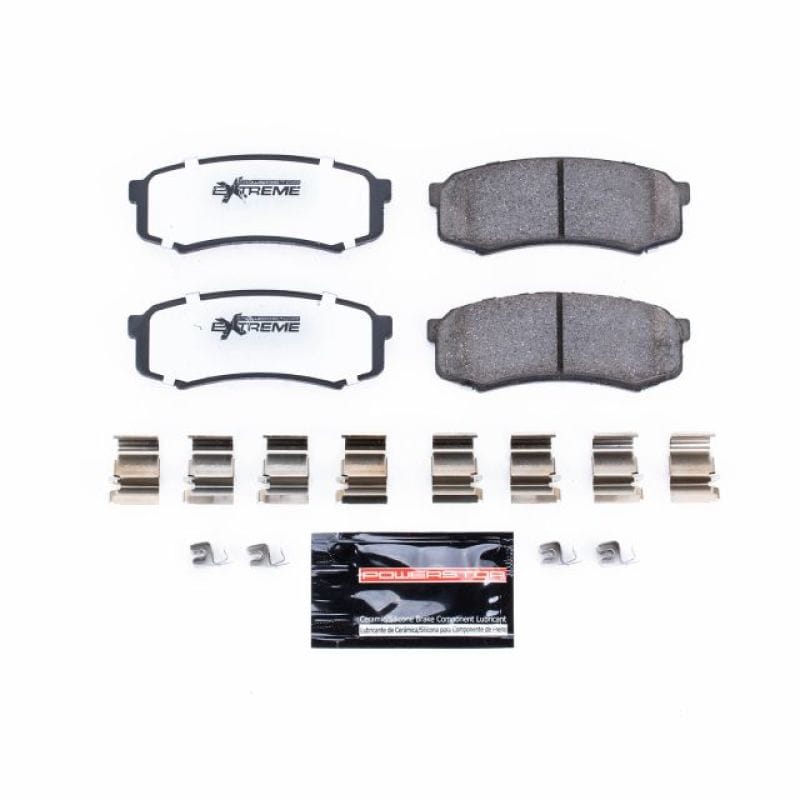 PowerStop — PowerStop - Z36 Truck and SUV Carbon-Fiber Ceramic Brake Pads with Hardware Kit