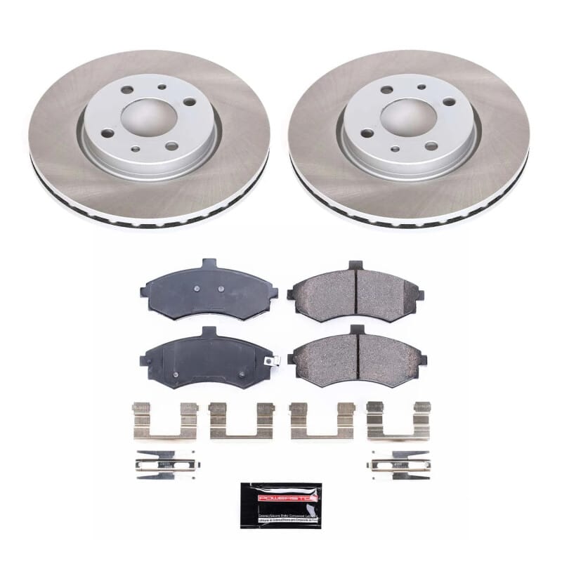 PowerStop — Semi-Coated Rotor and Low-Dust Ceramic Brake Pad Kit