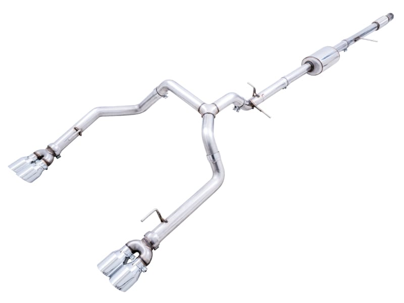 AWE Tuning — AWE 0FG Split Rear for 4th Gen Silverado/Sierra 1500 5.3L (w/ Bumper Cutouts)