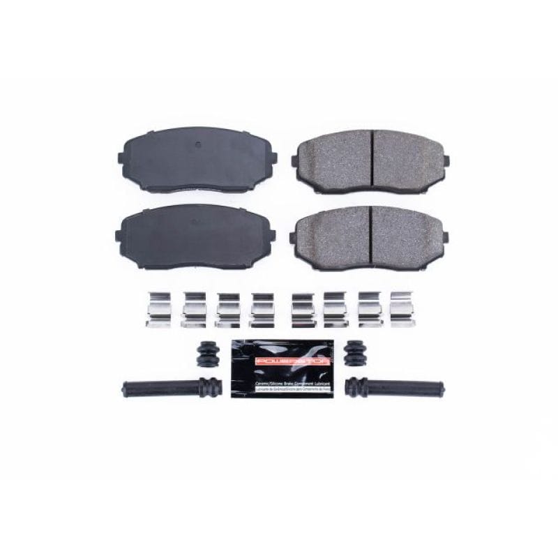 PowerStop — PowerStop - Z23 Daily Driver Carbon-Fiber Ceramic Brake Pads with Hardware Kit