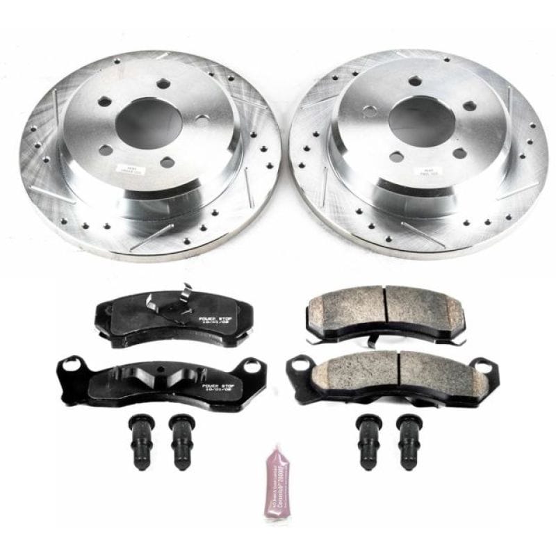 PowerStop — Z23 Daily Driver Carbon-Fiber Ceramic Brake Pad and Drilled & Slotted Rotor Kit