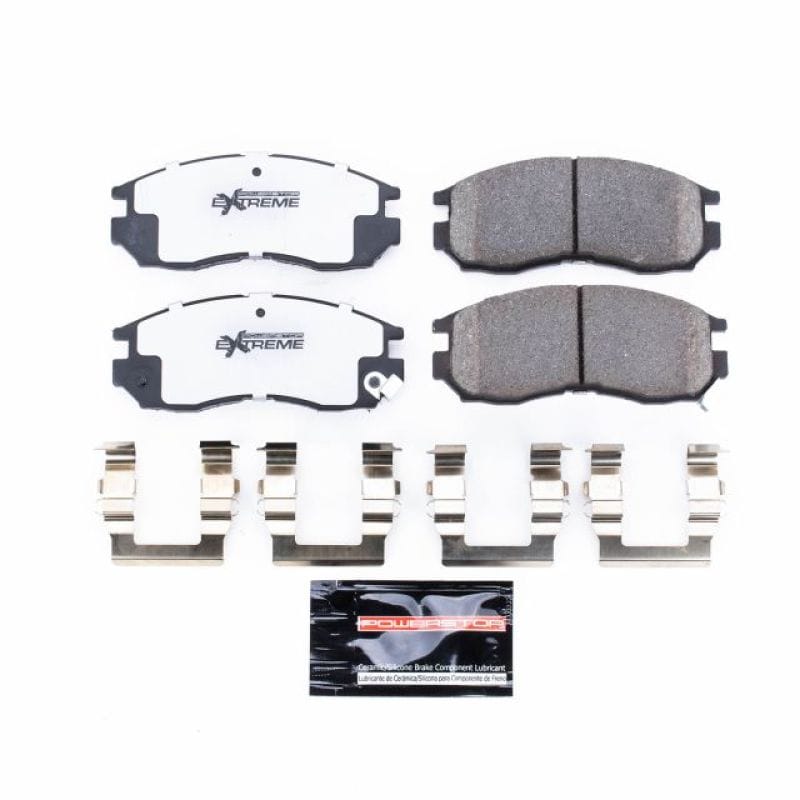 PowerStop — PowerStop - Z26 Performance Carbon-Fiber Ceramic Brake Pads with Hardware Kit