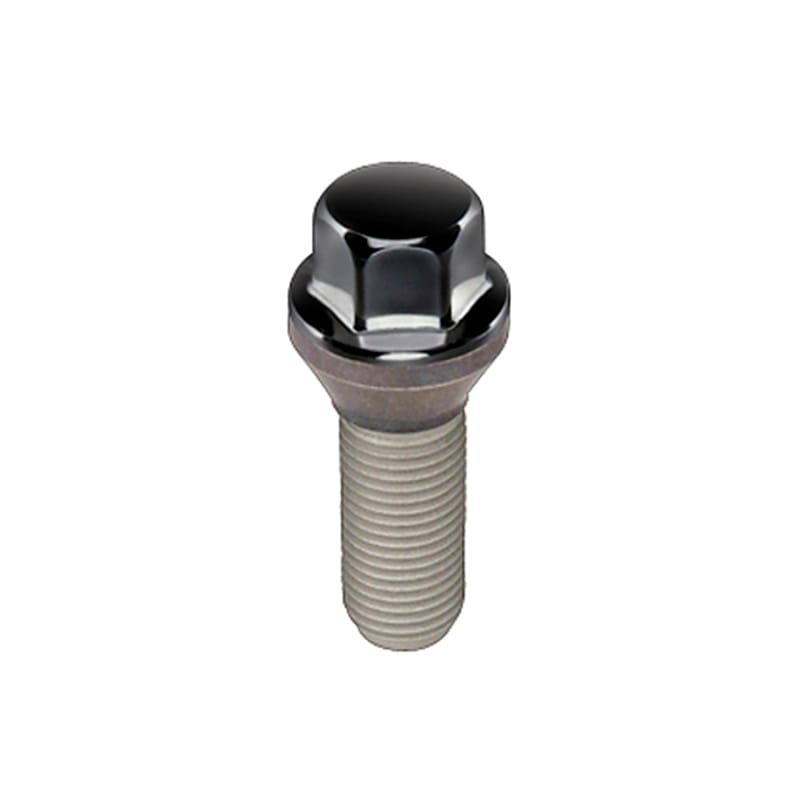 McGard — McGard Hex Lug Bolt (Cone Seat) M12X1.5 / 17mm Hex / 25.5mm Shank Length (Box of 50) - Black