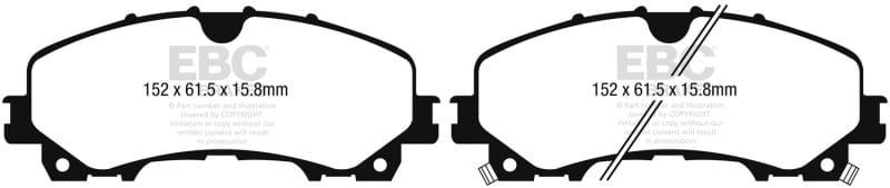 EBC — EBC 13+ Infiniti Q50 3.7 Redstuff Front Brake Pads
Disc Brake Pad