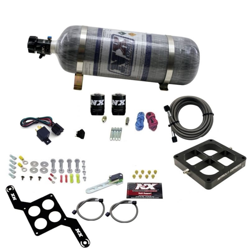 Nitrous Express — DOMINATOR SINGLE ENTRY BILLET CROSSBAR STAGE 6, (50-300HP) W/ COMPOSITE BOTTLE
Nitrous Oxide Injection System Kit