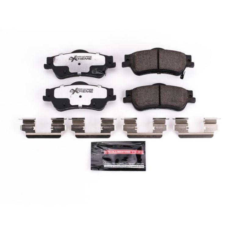 PowerStop — PowerStop - Z26 Performance Carbon-Fiber Ceramic Brake Pads with Hardware Kit