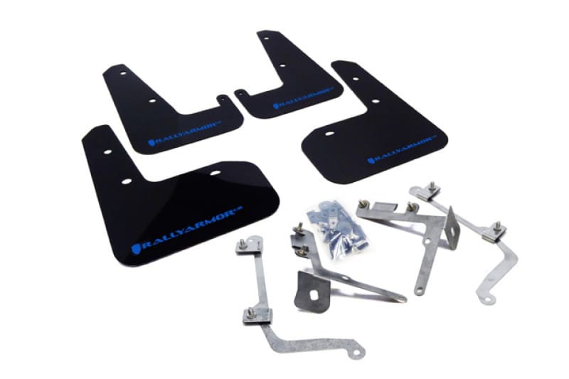 Rally Armor — Black Mud Flap/Blue Logo