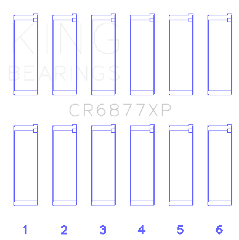 King Engine Bearings — CONNECTING ROD BEARING SET For BMW S54B32 3.2L