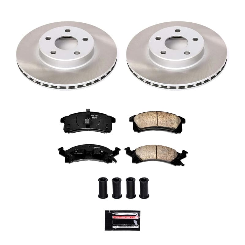 PowerStop — Semi-Coated Rotor and Low-Dust Ceramic Brake Pad Kit