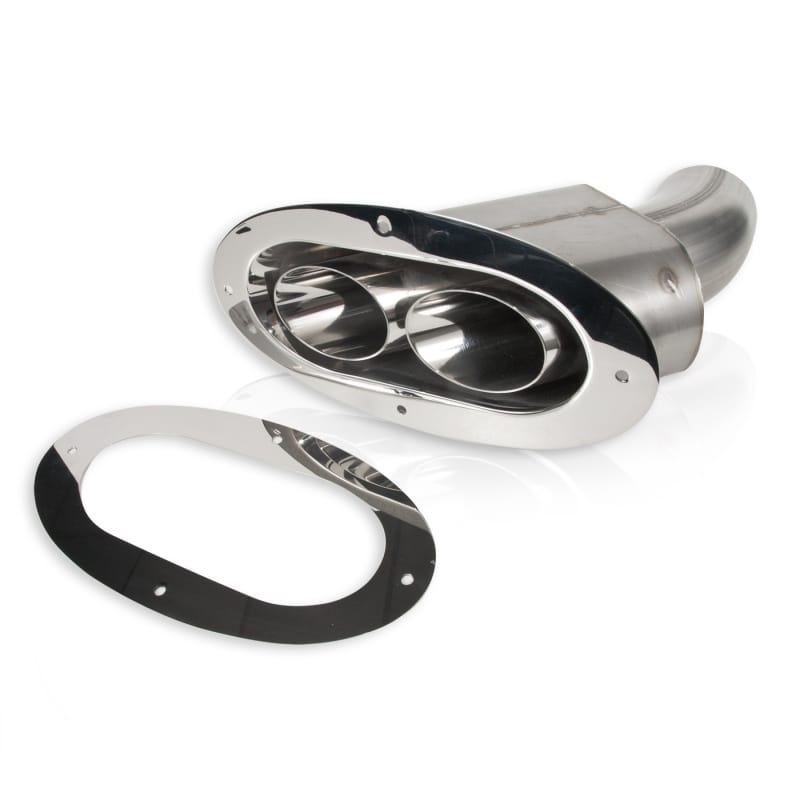 Stainless Works — Stainless Works Thru Body Big Oval Tip 3" Inlet