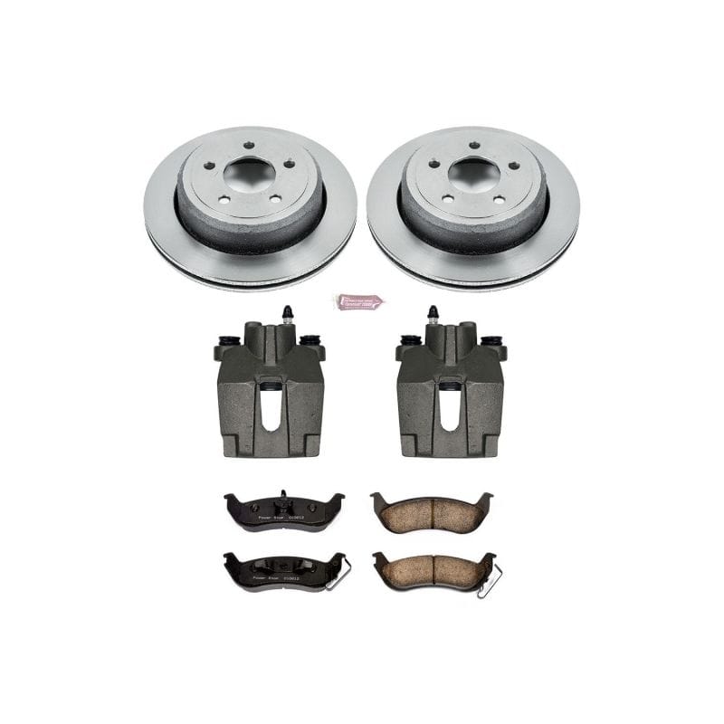 PowerStop — OE Stock Replacement Low-Dust Ceramic Brake Pad, Rotor and Caliper Kit