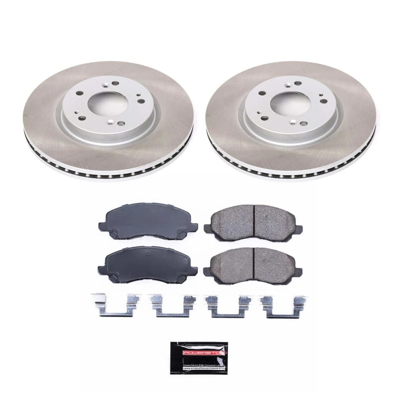 PowerStop — Semi-Coated Rotor and Low-Dust Ceramic Brake Pad Kit