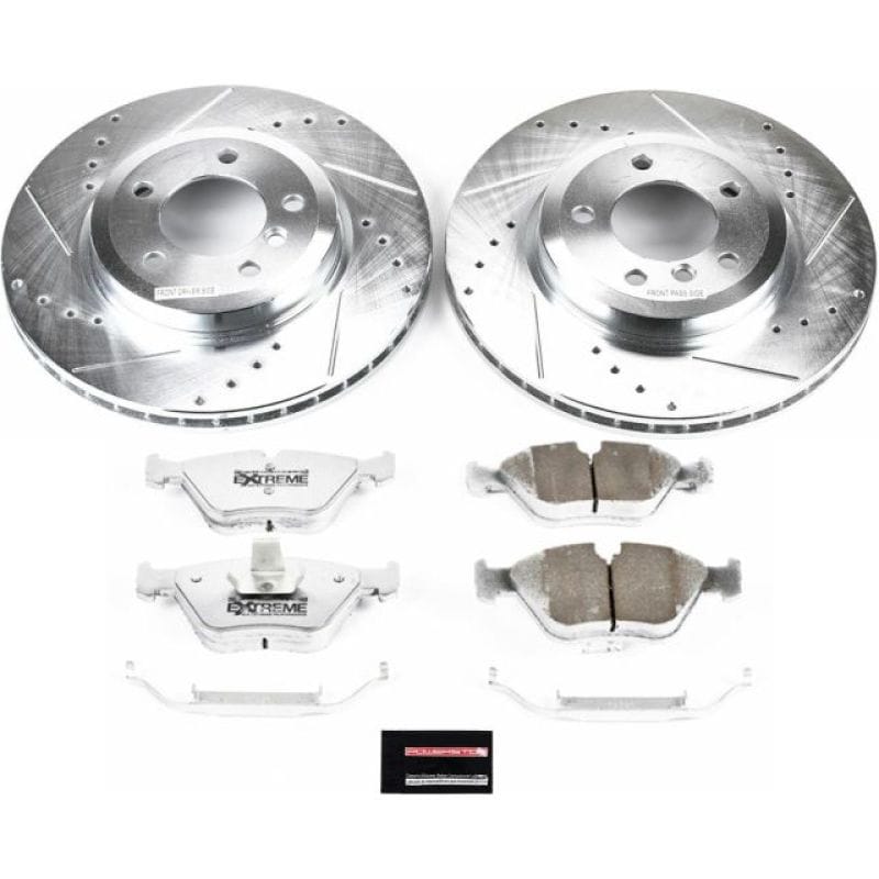PowerStop — Z26 Street Performance Ceramic Brake Pad and Drilled & Slotted Rotor Kit