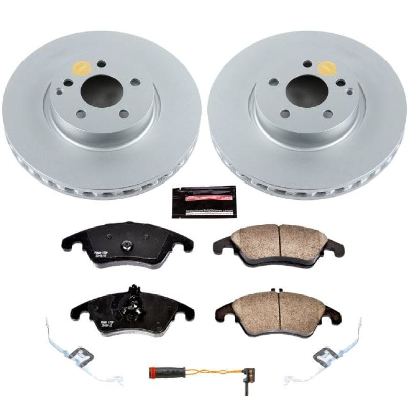 PowerStop — Genuine Geomet Coated Rotor and Carbon-Fiber Ceramic Brake Pad Kit