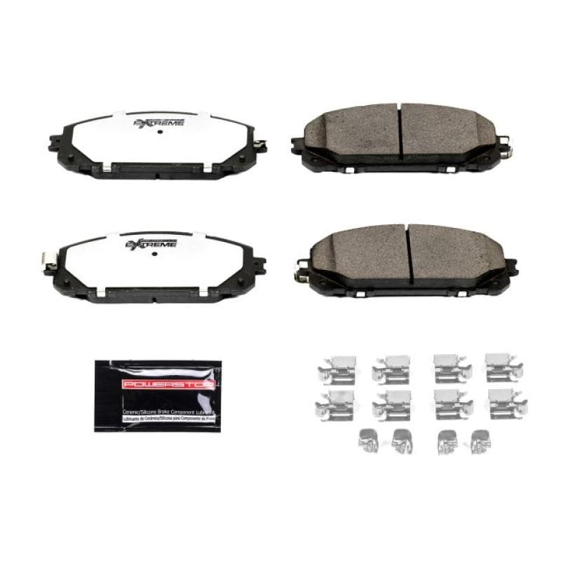 PowerStop — PowerStop - Z36 Truck and SUV Carbon-Fiber Ceramic Brake Pads with Hardware Kit