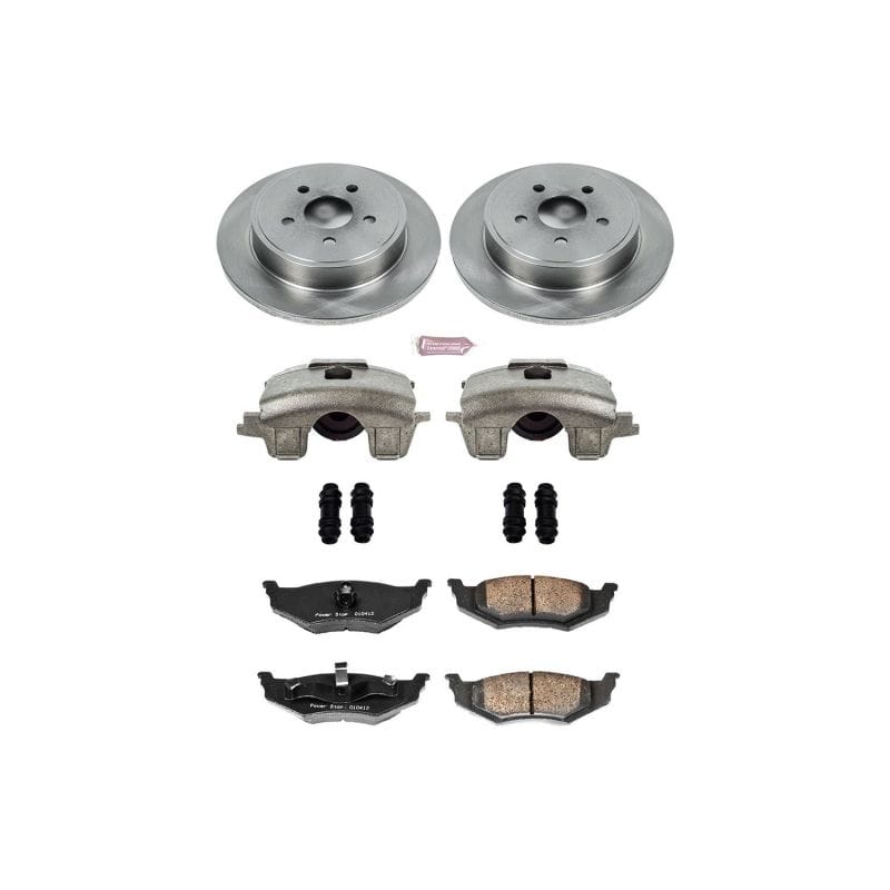 PowerStop — OE Stock Replacement Low-Dust Ceramic Brake Pad, Rotor and Caliper Kit
