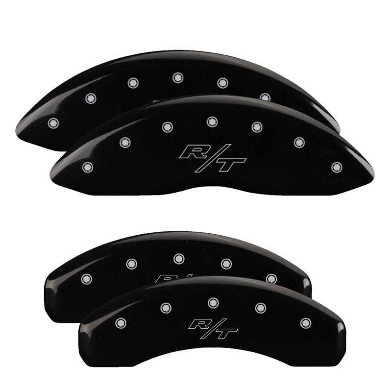 MGP — Set of 4 caliper covers, Engraved Front and Rear: Vintage Style/RT, Black powder