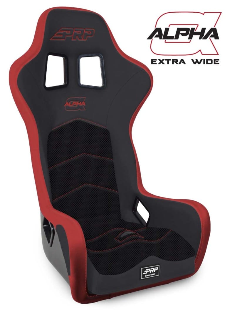 PRP Seats — PRP Alpha Composite Seat/Extra Wide- Black/Red