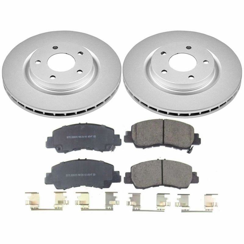 PowerStop — Genuine Geomet Coated Rotor and Low-Dust Ceramic Brake Pad Kit