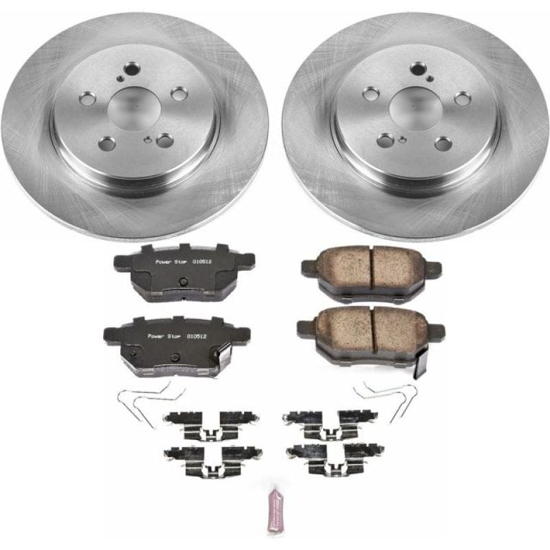 PowerStop — OE Stock Replacement Low-Dust Ceramic Brake Pad and Rotor Kit
