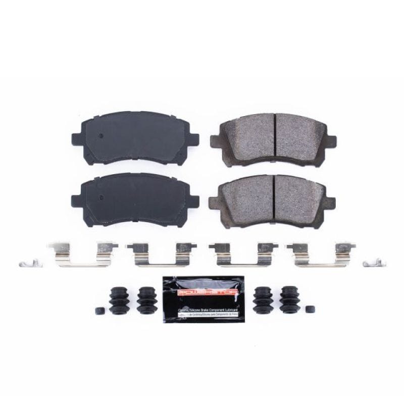 PowerStop — PowerStop - Z23 Daily Driver Carbon-Fiber Ceramic Brake Pads with Hardware Kit