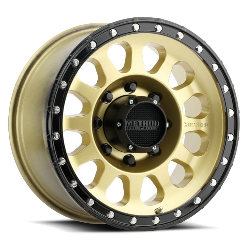 Method Wheels — Method MR315 17x8.5 +25mm Offset 8x6.5 130.81mm CB Gold/Black Street Loc Wheel