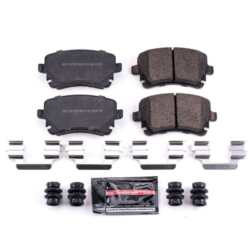 PowerStop — PowerStop - Z23 Daily Driver Carbon-Fiber Ceramic Brake Pads with Hardware Kit