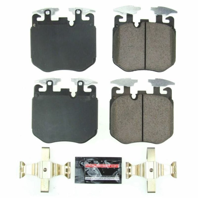 PowerStop — PowerStop - Z23 Daily Driver Carbon-Fiber Ceramic Brake Pads with Hardware Kit