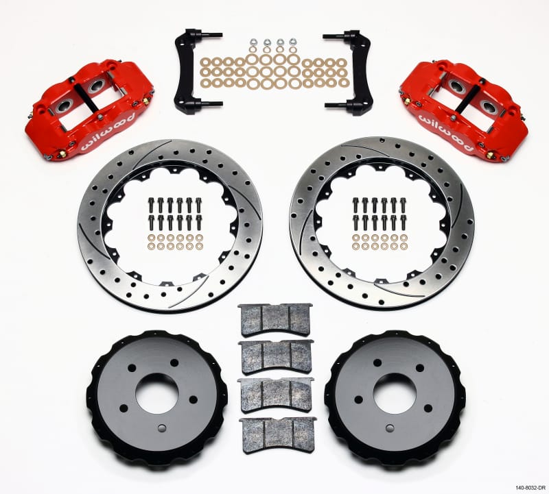 Wilwood — KIT,REAR,C5 VETTE 97-04/C6 05-13,13.00 ROTOR,PERF DRILL,RED