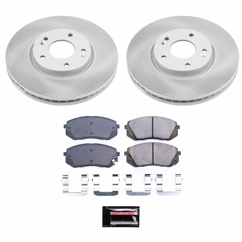 PowerStop — Semi-Coated Rotor and Low-Dust Ceramic Brake Pad Kit