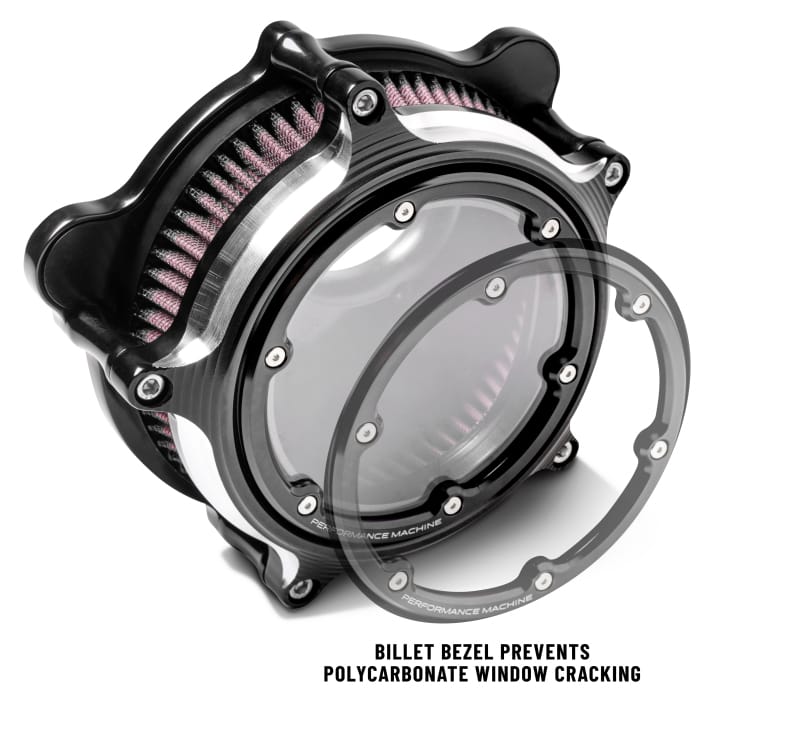 Performance Machine — Performance Machine Vision Air Cleaner W/Bezel - Contrast Cut