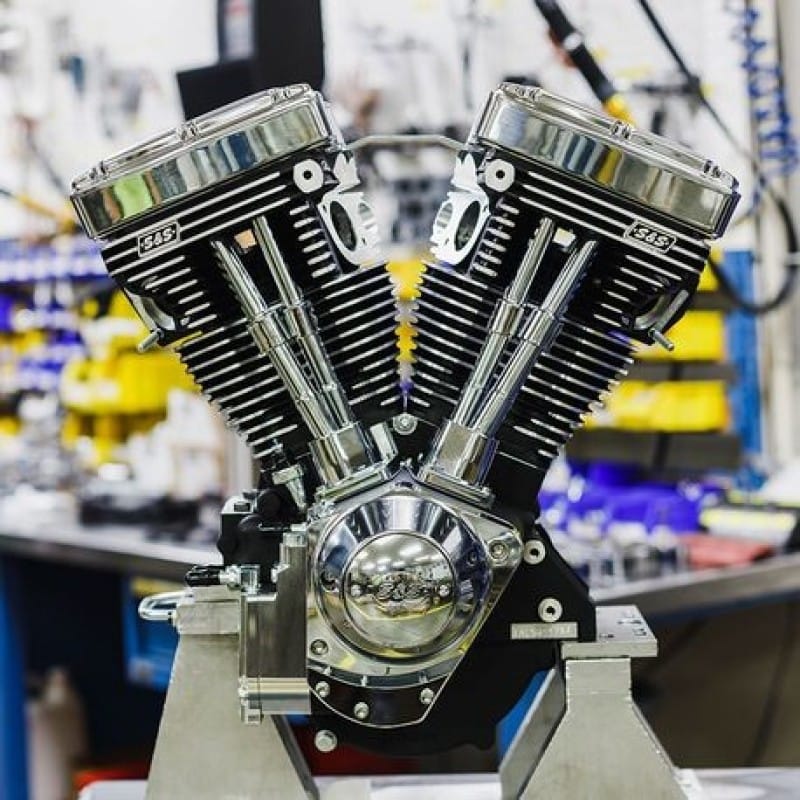 S&S Cycle — S&S Cycle 84-99 BT V124 Long Block Engine w/ 640 Cams & Chrome Billet Gear Cover