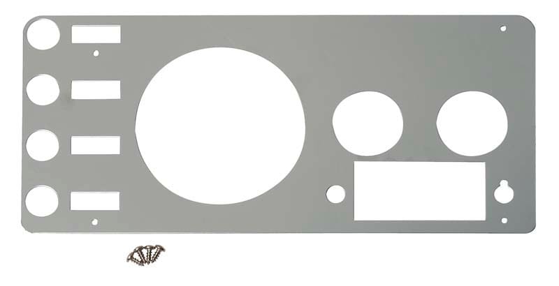 Kentrol — Kentrol 77-86 Jeep CJ Gauge Cover - Polished Silver