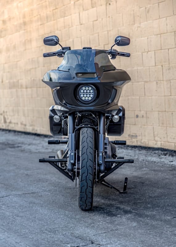 Burly Brand — Burly Brand 18-Up M8 Softail Brawler Kit Front -Black