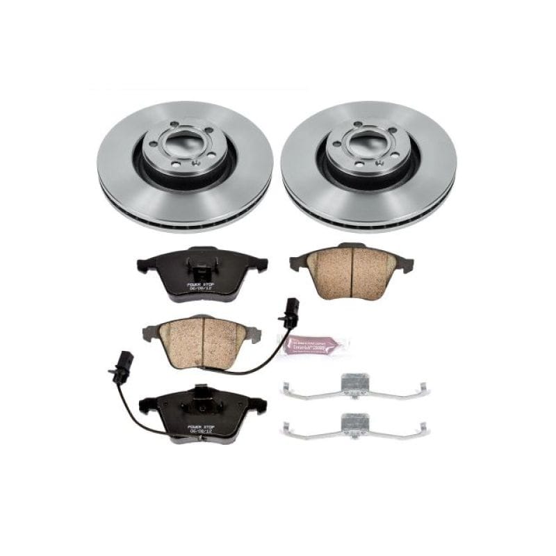 PowerStop — OE Stock Replacement Low-Dust Ceramic Brake Pad and Rotor Kit