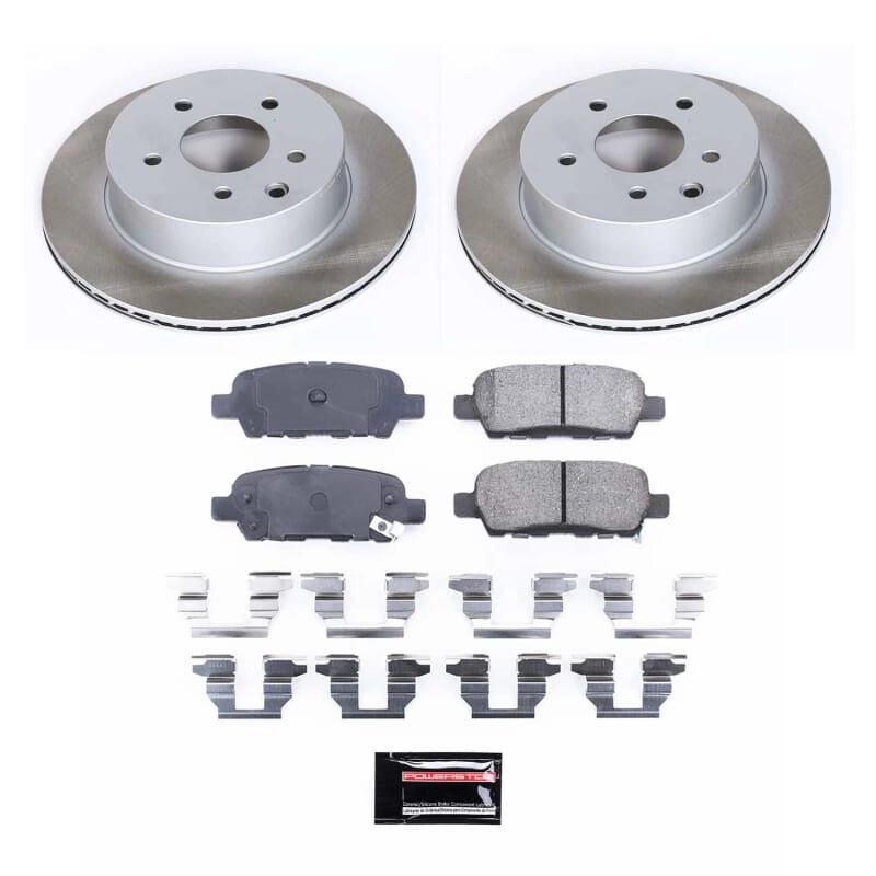 PowerStop — Semi-Coated Rotor and Low-Dust Ceramic Brake Pad Kit