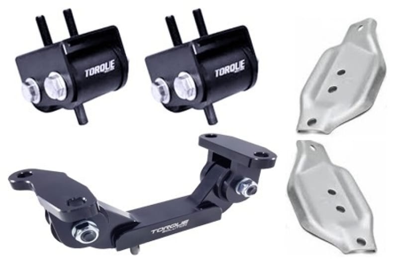 Torque Solution — Torque Solution Engine/Transmission Mount Kit w/ OEM Mount Plates: 02-14 Subaru WRX / 04+ STI