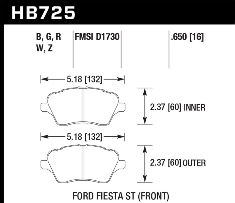 Hawk Performance — Performance Ceramic Disc Brake Pad