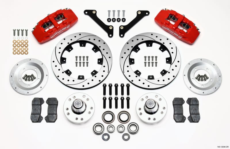 Wilwood — KIT,FRONT,CAMARO,79-81,DP6,FORGED HUB 12.19 VENTED,DRILLED,RED